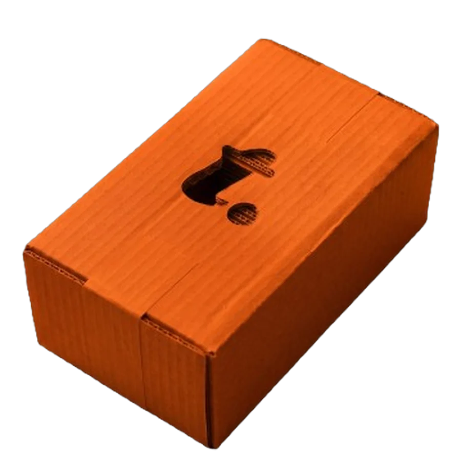 Caja naranja del Pack Completo de toque.